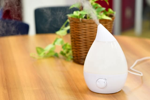 加湿器を使用する様子