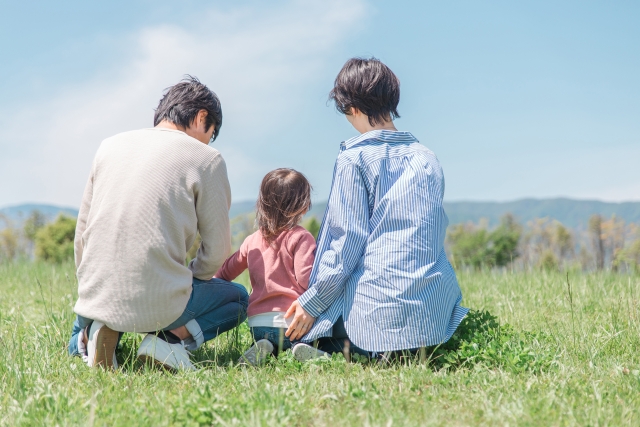 健康に過ごす家族