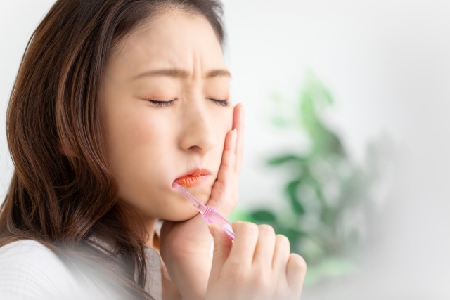 知覚過敏の女性